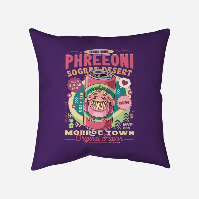 Phreeoni Energy Drink-None-Removable Cover w Insert-Throw Pillow-LAGELANTEE