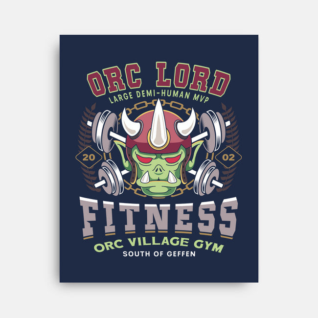 Geffen Orc Village Fitness-None-Stretched-Canvas-LAGELANTEE