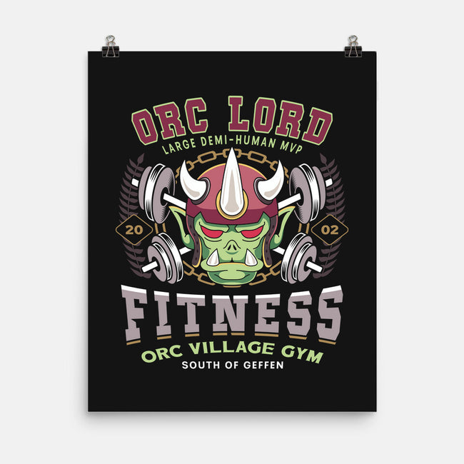 Geffen Orc Village Fitness-None-Matte-Poster-LAGELANTEE