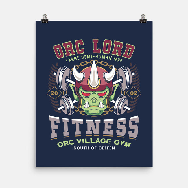Geffen Orc Village Fitness-None-Matte-Poster-LAGELANTEE