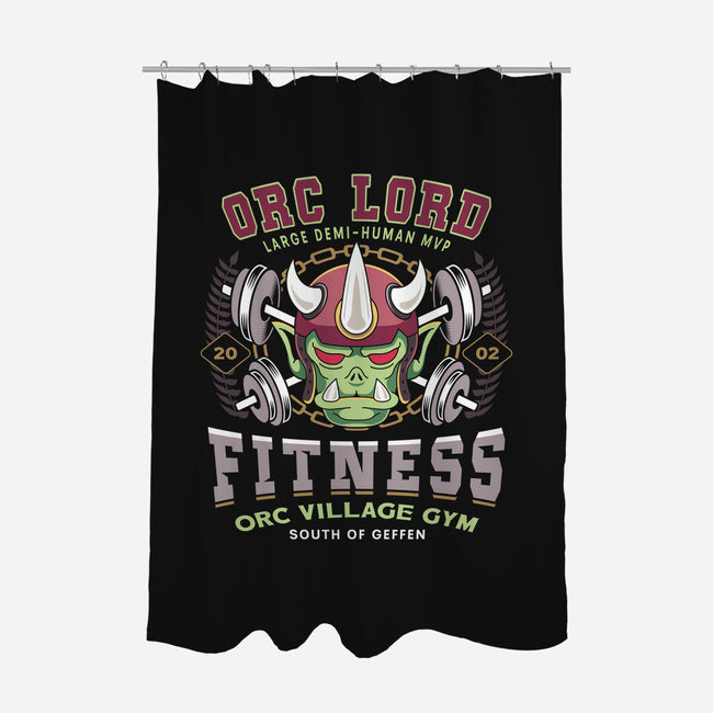 Geffen Orc Village Fitness-None-Polyester-Shower Curtain-LAGELANTEE