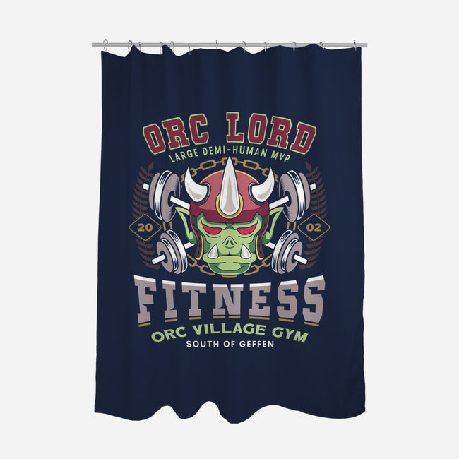 Geffen Orc Village Fitness-None-Polyester-Shower Curtain-LAGELANTEE