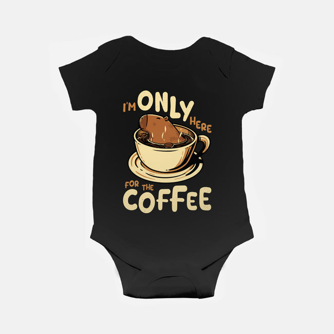 Only For The Coffee-Baby-Basic-Onesie-Tronyx79