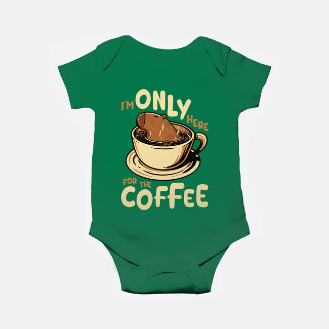 Only For The Coffee-Baby-Basic-Onesie-Tronyx79