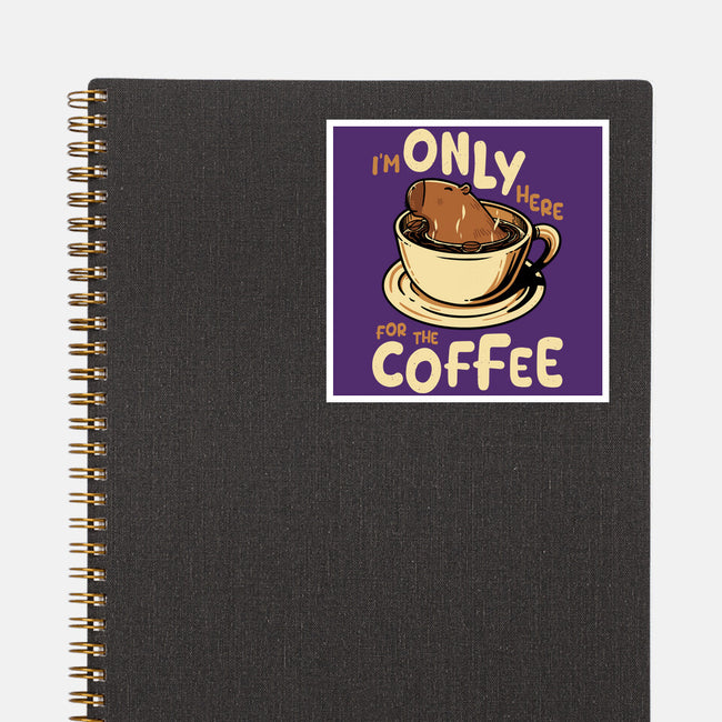 Only For The Coffee-None-Glossy-Sticker-Tronyx79