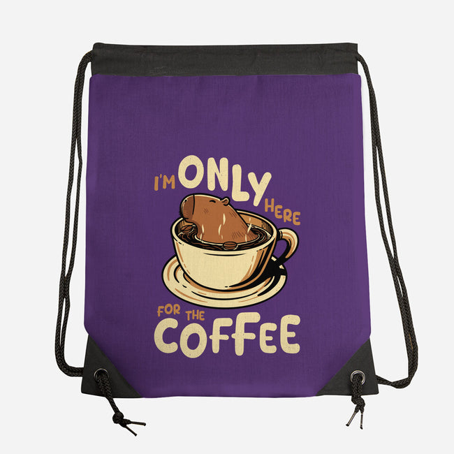 Only For The Coffee-None-Drawstring-Bag-Tronyx79