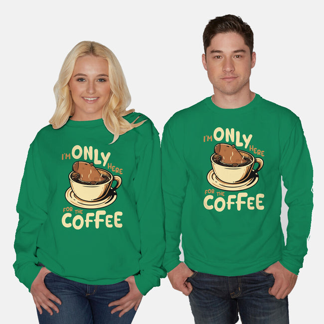 Only For The Coffee-Unisex-Crew Neck-Sweatshirt-Tronyx79