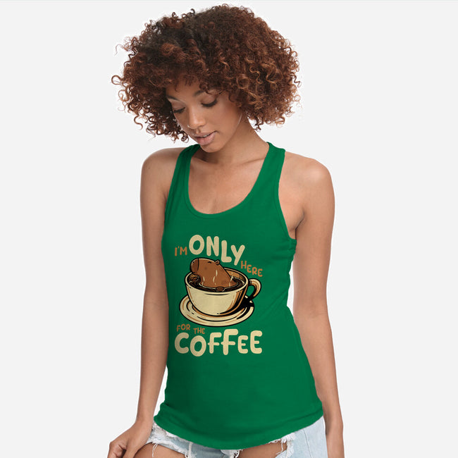 Only For The Coffee-Womens-Racerback-Tank-Tronyx79