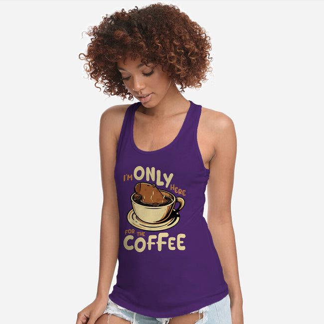 Only For The Coffee-Womens-Racerback-Tank-Tronyx79