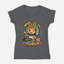 Wok Like An Egyptian-Womens-V-Neck-Tee-Boggs Nicolas