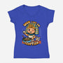 Wok Like An Egyptian-Womens-V-Neck-Tee-Boggs Nicolas
