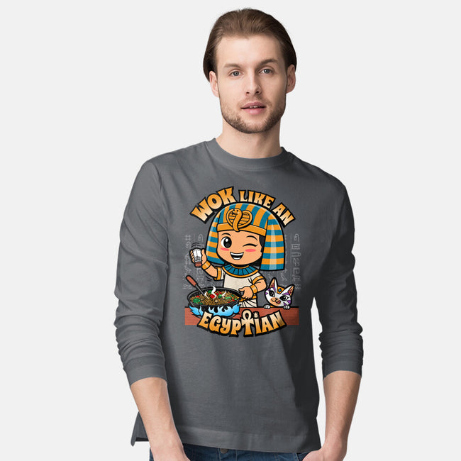Wok Like An Egyptian-Mens-Long Sleeved-Tee-Boggs Nicolas