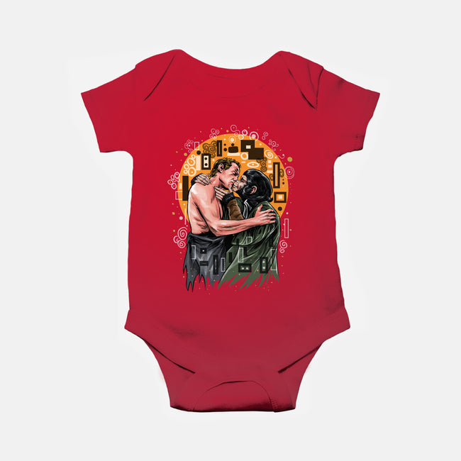 Kiss For The Planet Of The Apes-Baby-Basic-Onesie-zascanauta