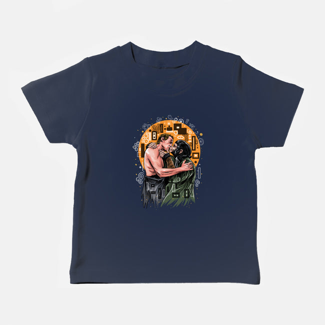 Kiss For The Planet Of The Apes-Baby-Basic-Tee-zascanauta