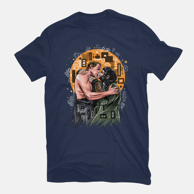 Kiss For The Planet Of The Apes-Unisex-Basic-Tee-zascanauta
