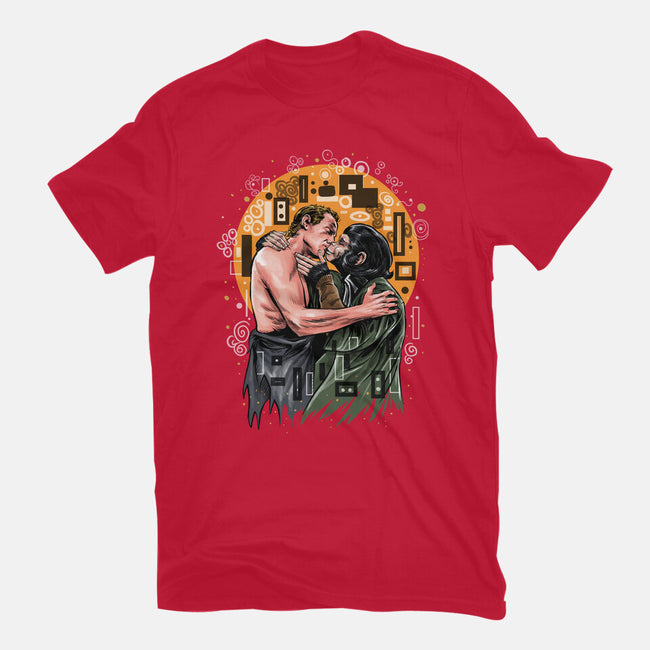 Kiss For The Planet Of The Apes-Mens-Basic-Tee-zascanauta