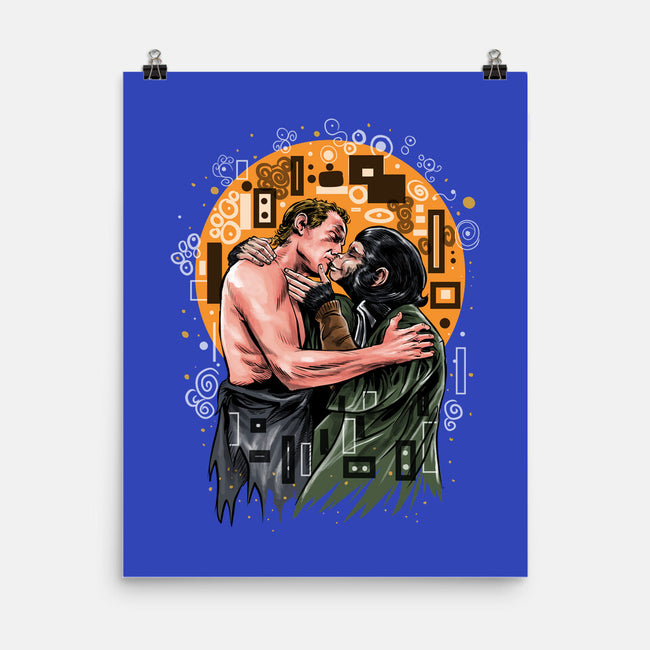 Kiss For The Planet Of The Apes-None-Matte-Poster-zascanauta