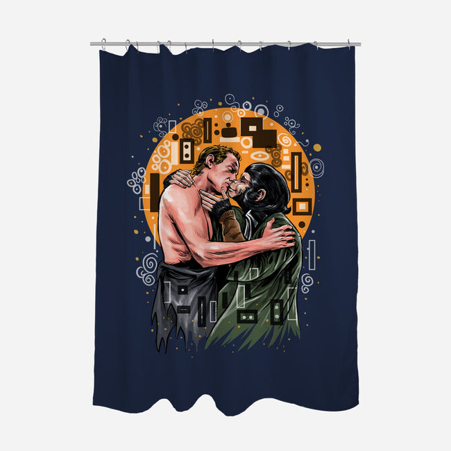Kiss For The Planet Of The Apes-None-Polyester-Shower Curtain-zascanauta