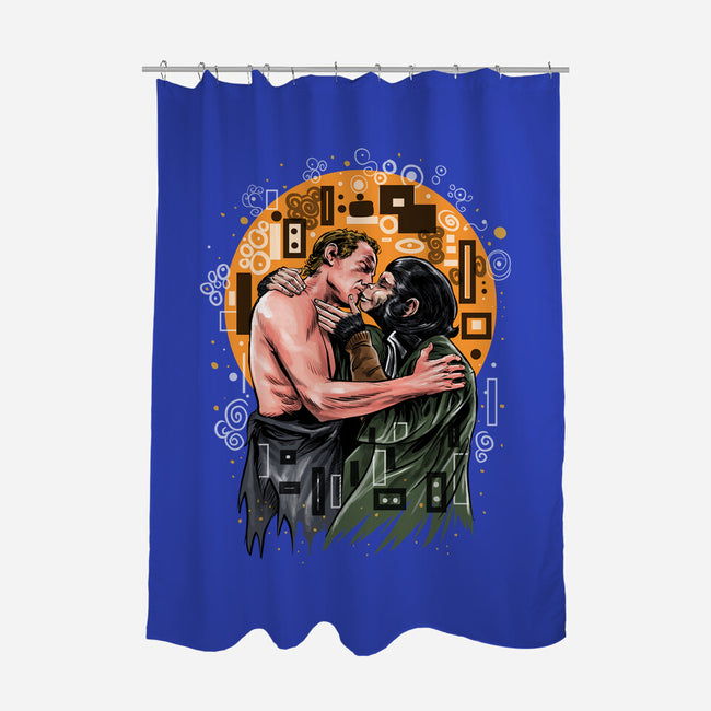 Kiss For The Planet Of The Apes-None-Polyester-Shower Curtain-zascanauta