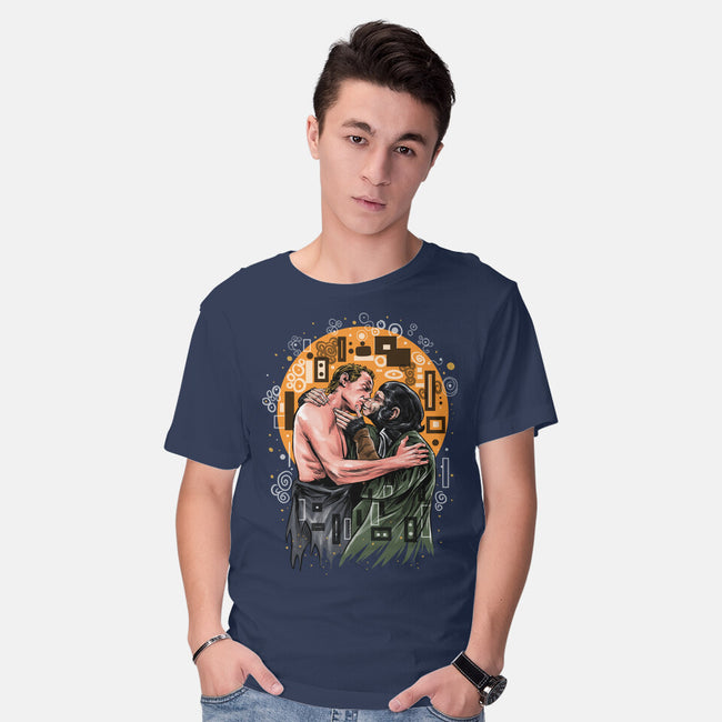Kiss For The Planet Of The Apes-Mens-Basic-Tee-zascanauta
