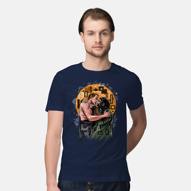 Kiss For The Planet Of The Apes-Mens-Premium-Tee-zascanauta
