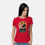 Kiss For The Planet Of The Apes-Womens-Basic-Tee-zascanauta