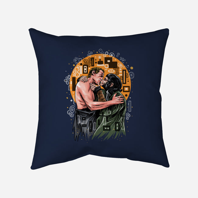 Kiss For The Planet Of The Apes-None-Removable Cover w Insert-Throw Pillow-zascanauta