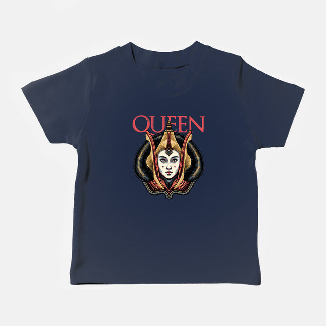 The Galactic Queen-Baby-Basic-Tee-glitchygorilla