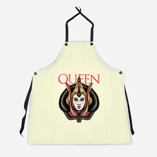 The Galactic Queen-Unisex-Kitchen-Apron-glitchygorilla