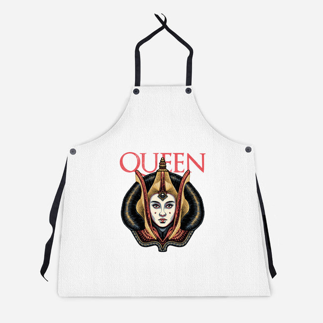 The Galactic Queen-Unisex-Kitchen-Apron-glitchygorilla