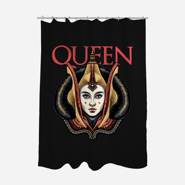 The Galactic Queen-None-Polyester-Shower Curtain-glitchygorilla