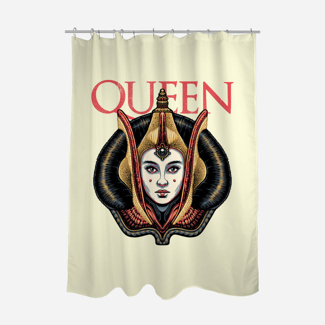 The Galactic Queen-None-Polyester-Shower Curtain-glitchygorilla