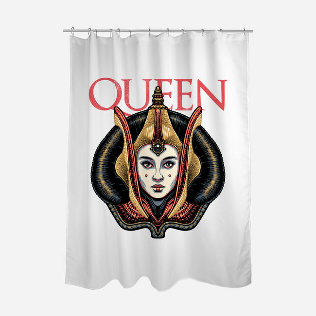 The Galactic Queen-None-Polyester-Shower Curtain-glitchygorilla