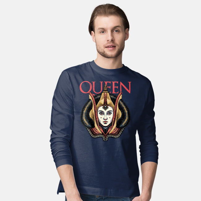 The Galactic Queen-Mens-Long Sleeved-Tee-glitchygorilla