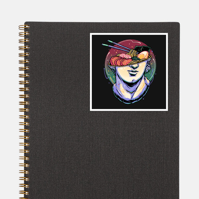 Ramen On My Mind-None-Glossy-Sticker-glitchygorilla