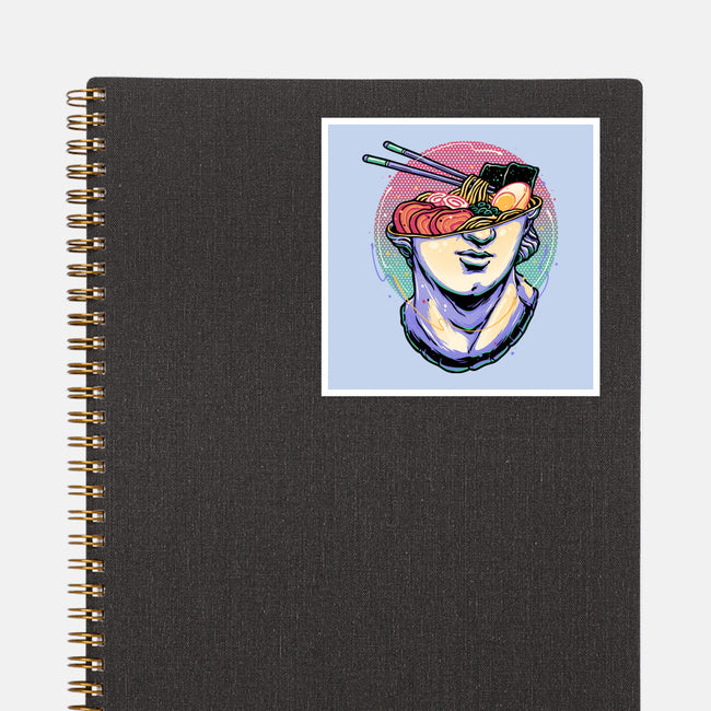 Ramen On My Mind-None-Glossy-Sticker-glitchygorilla