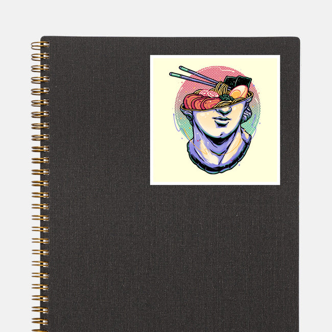 Ramen On My Mind-None-Glossy-Sticker-glitchygorilla