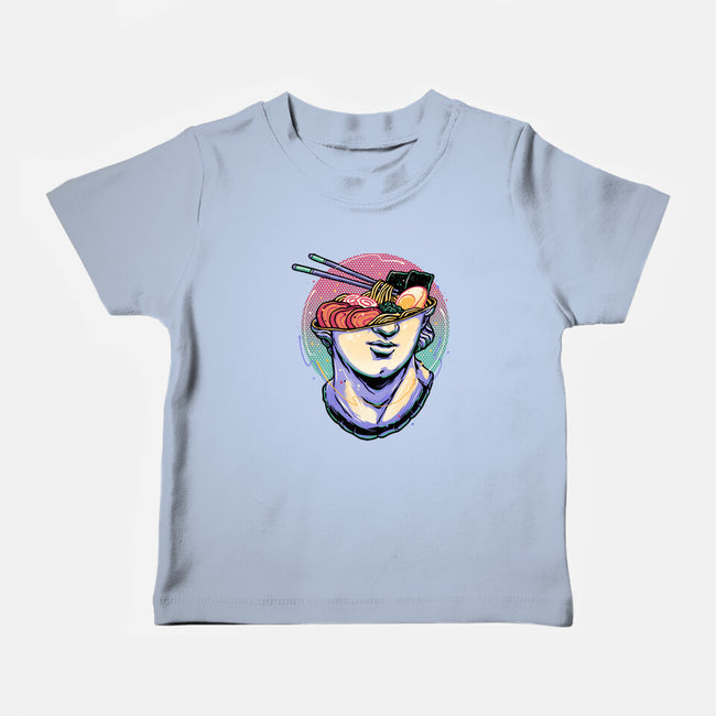 Ramen On My Mind-Baby-Basic-Tee-glitchygorilla