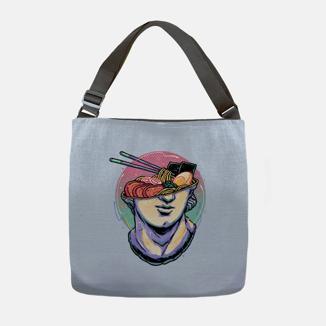 Ramen On My Mind-None-Adjustable Tote-Bag-glitchygorilla