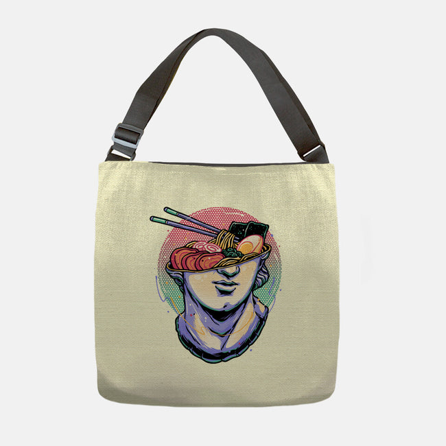 Ramen On My Mind-None-Adjustable Tote-Bag-glitchygorilla