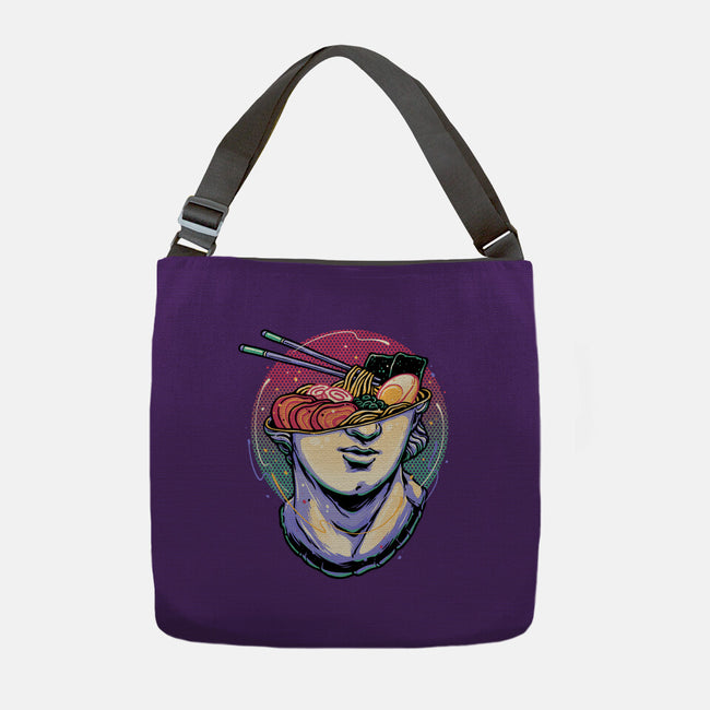 Ramen On My Mind-None-Adjustable Tote-Bag-glitchygorilla