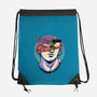 Ramen On My Mind-None-Drawstring-Bag-glitchygorilla