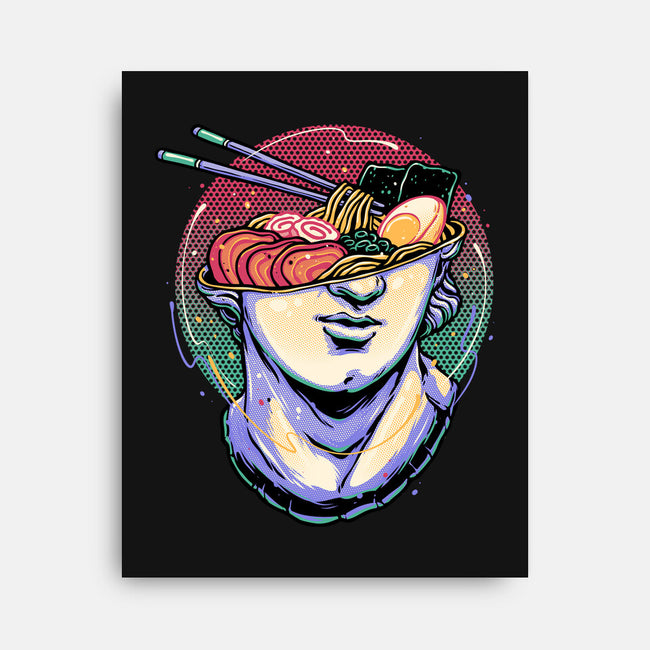 Ramen On My Mind-None-Stretched-Canvas-glitchygorilla