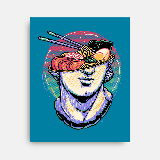 Ramen On My Mind-None-Stretched-Canvas-glitchygorilla