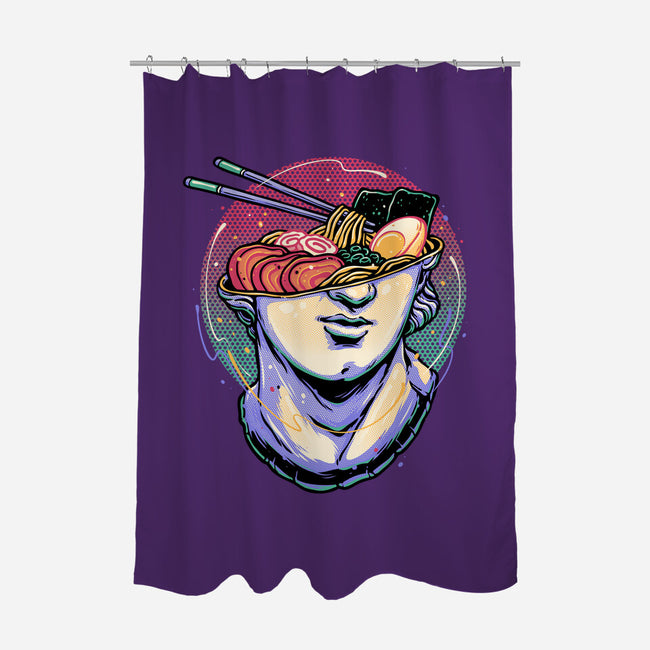 Ramen On My Mind-None-Polyester-Shower Curtain-glitchygorilla