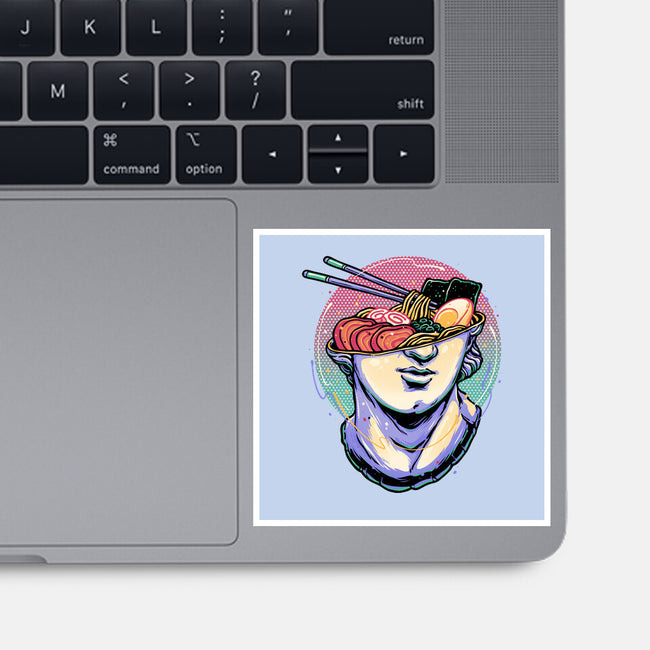 Ramen On My Mind-None-Glossy-Sticker-glitchygorilla