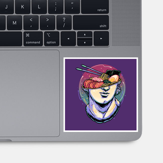 Ramen On My Mind-None-Glossy-Sticker-glitchygorilla