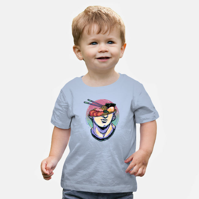 Ramen On My Mind-Baby-Basic-Tee-glitchygorilla