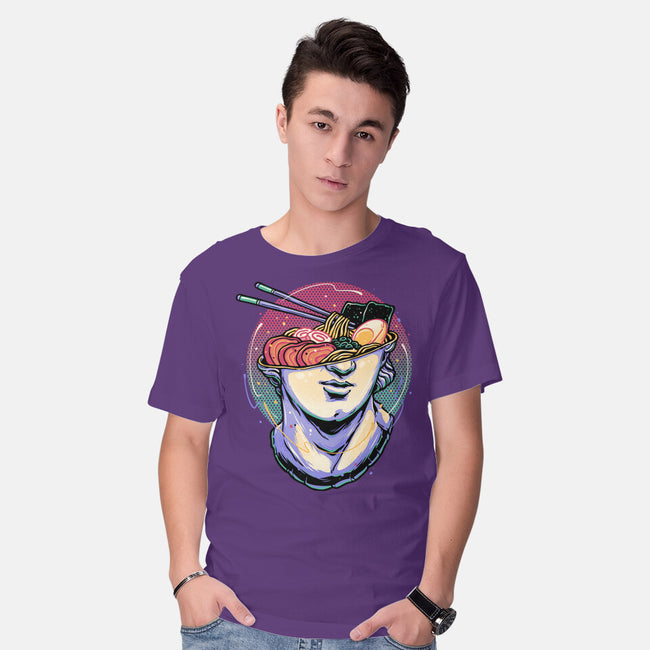 Ramen On My Mind-Mens-Basic-Tee-glitchygorilla