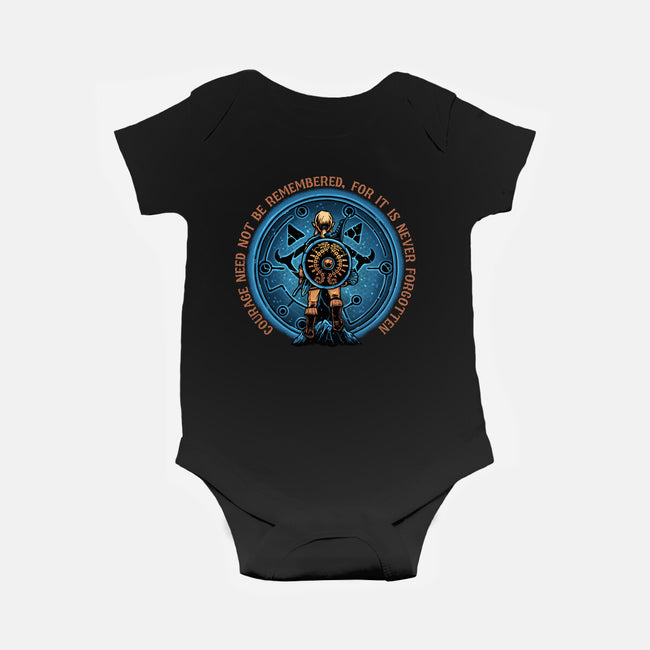Courage From Within-Baby-Basic-Onesie-glitchygorilla